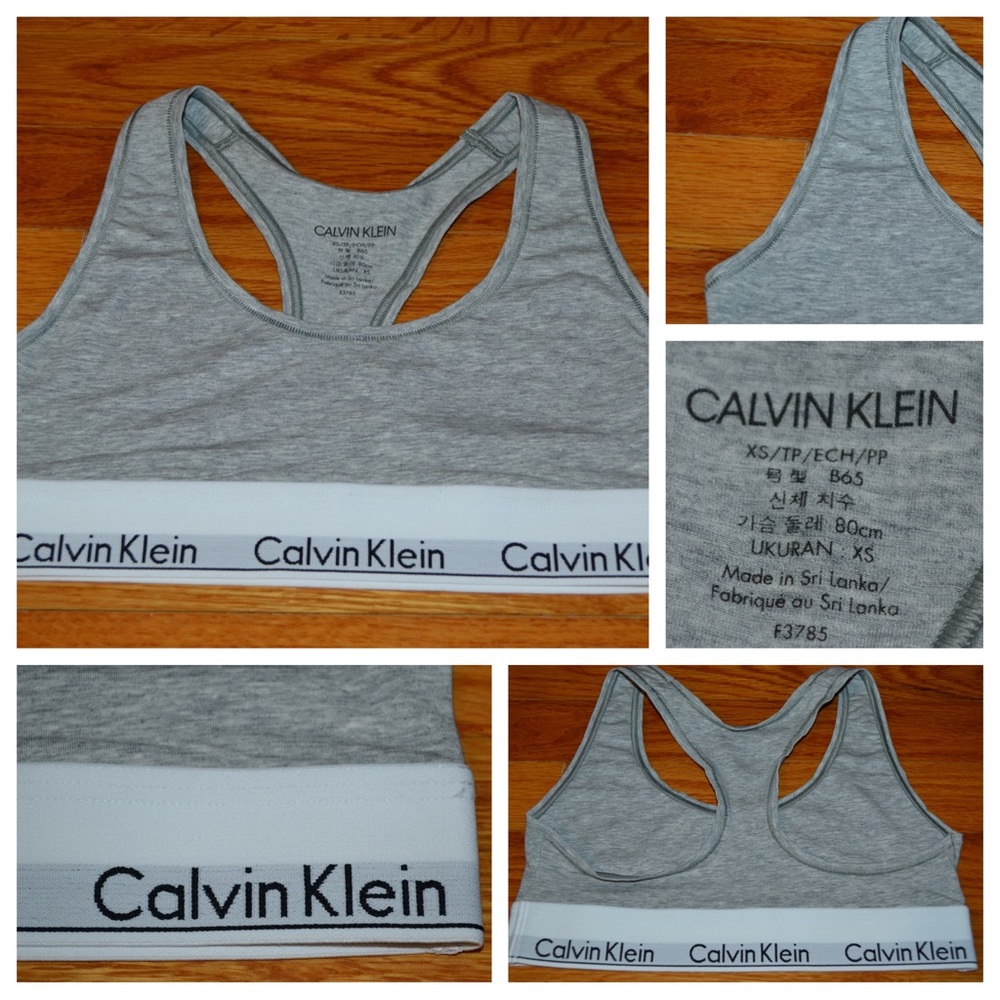 Youth girls Calvin Klein sports bra, size XS